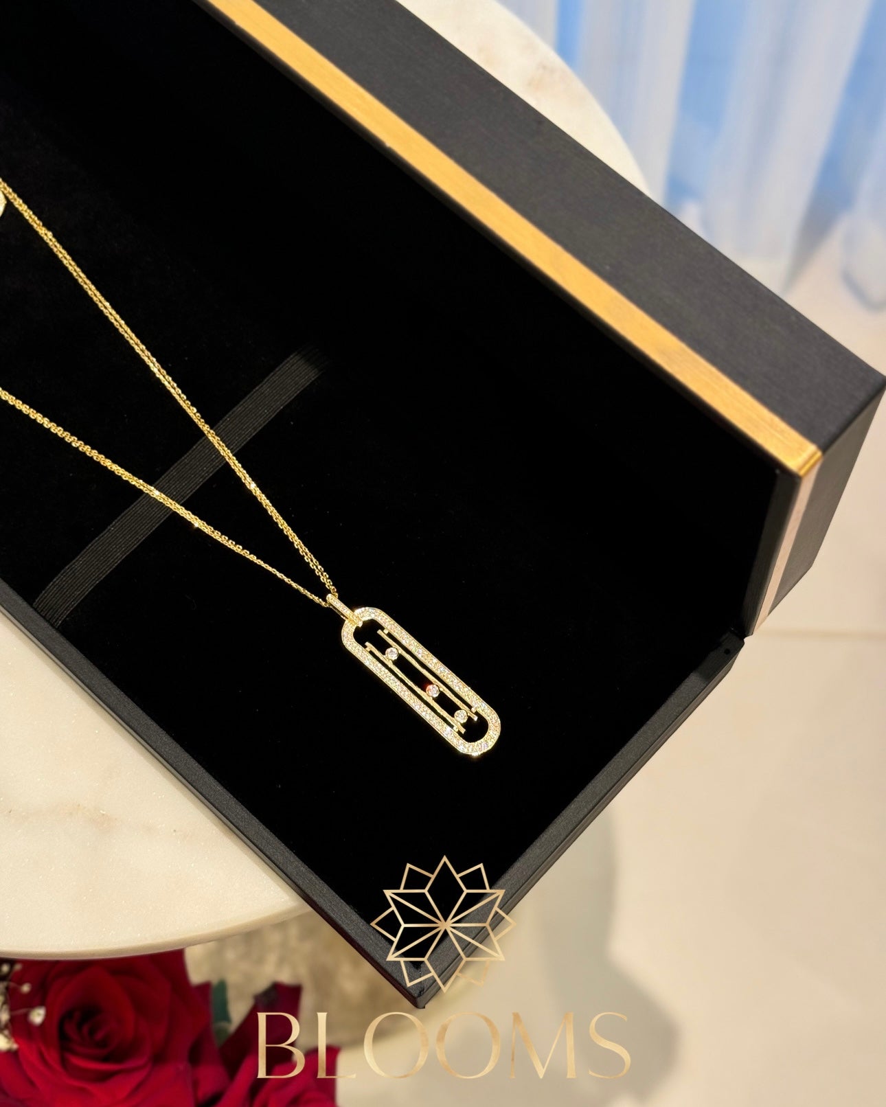 Misso long Necklace with earrings
