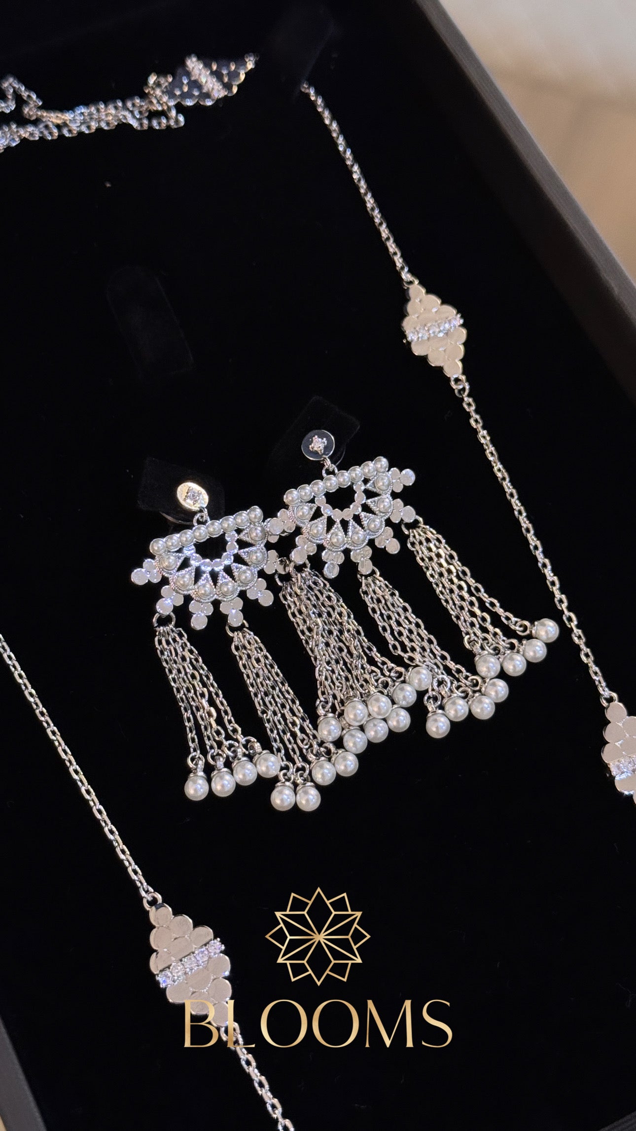 Shahla Set Long necklace and earrings