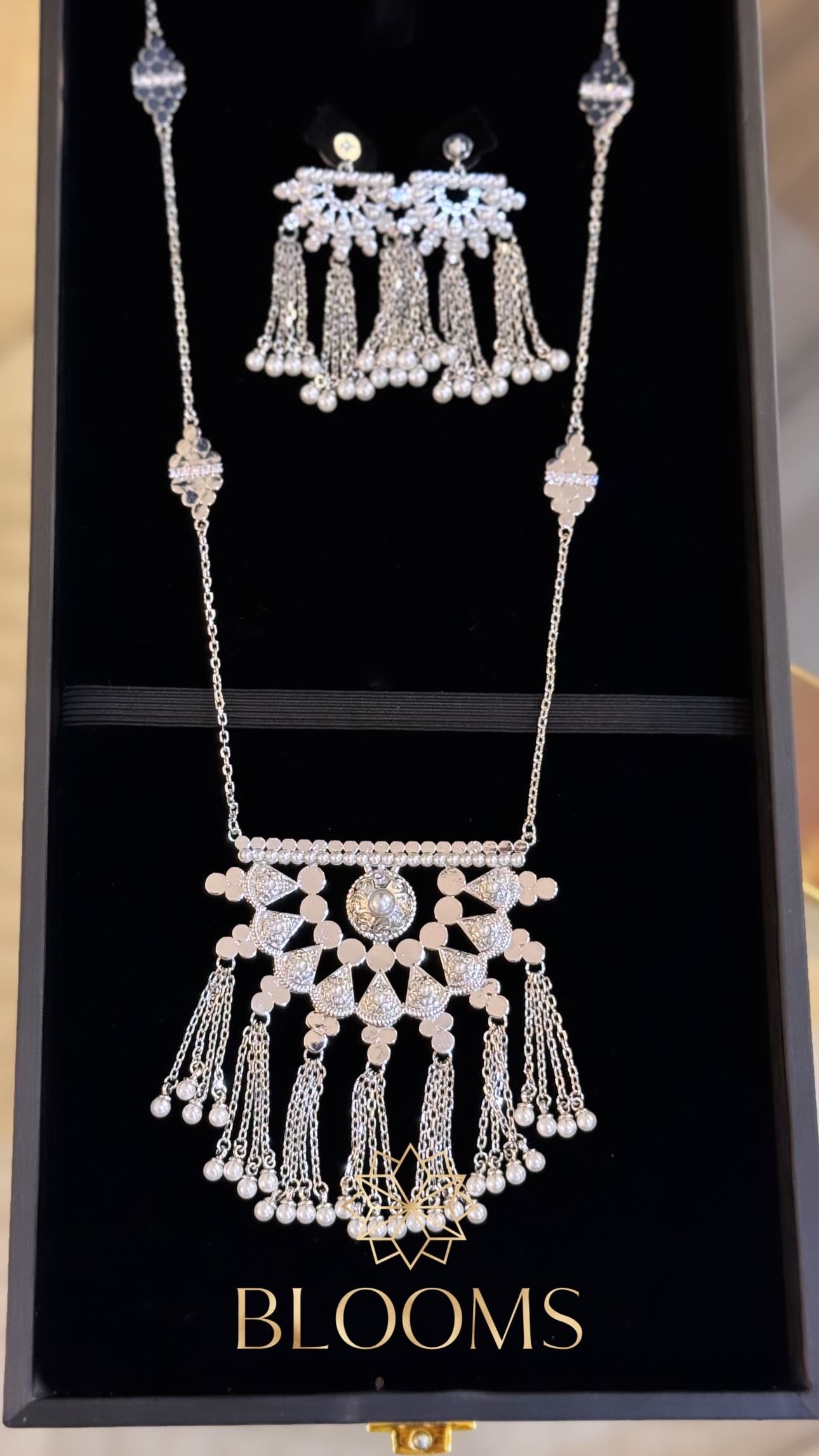 Shahla Set Long necklace and earrings