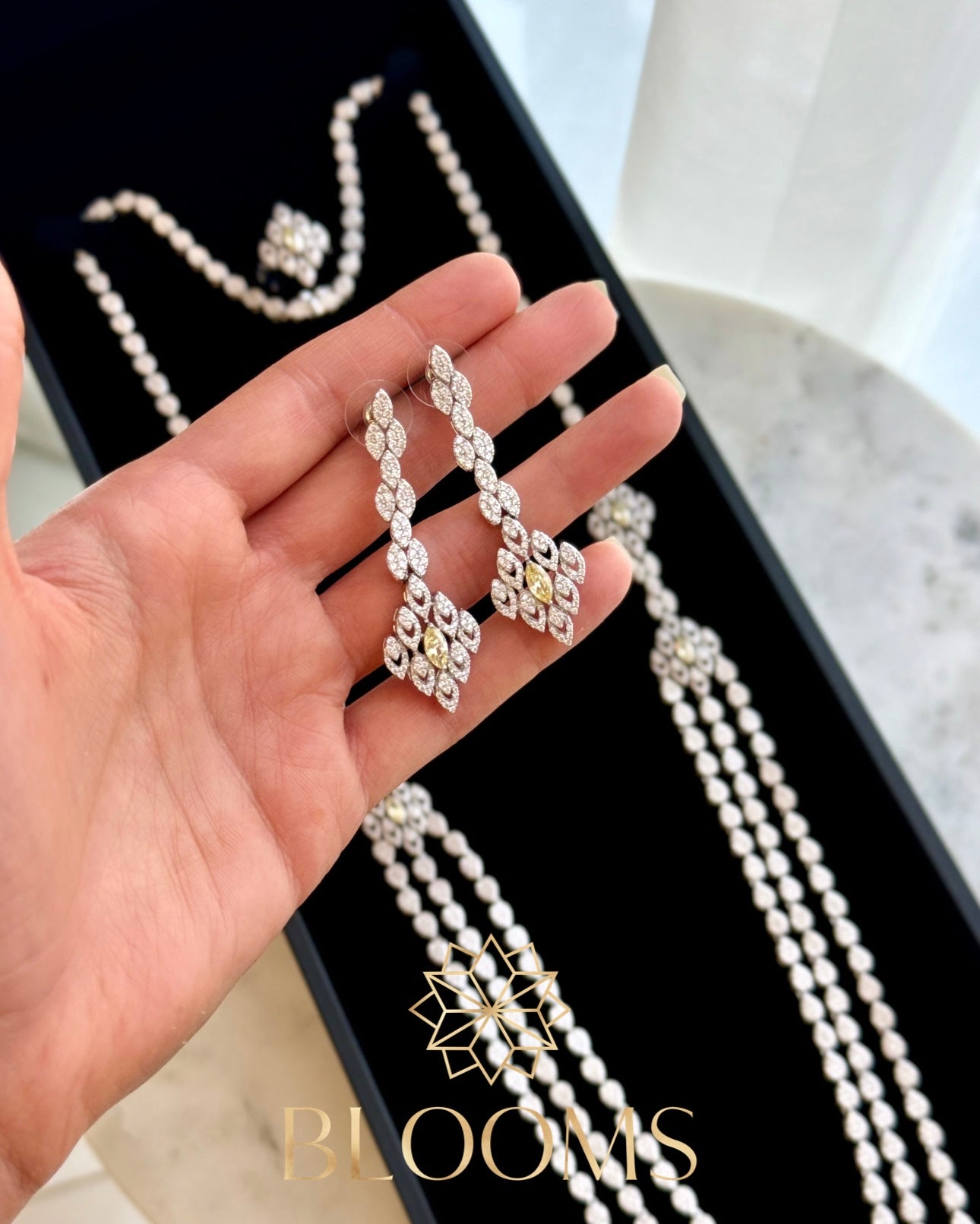 Sheikha Luxury Yellow Long Necklace