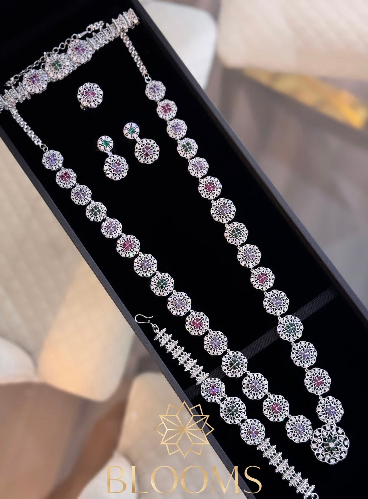 Luxury Silver Mrayah Full Set
