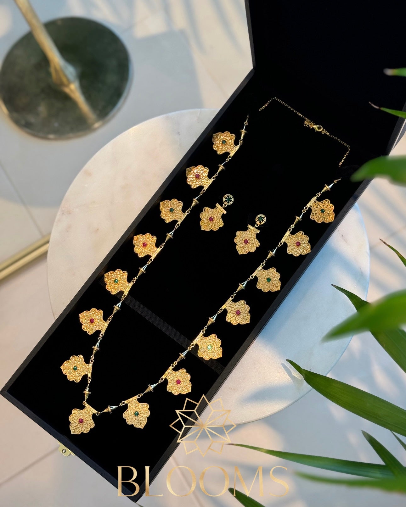 Kadi Long necklace With earrings