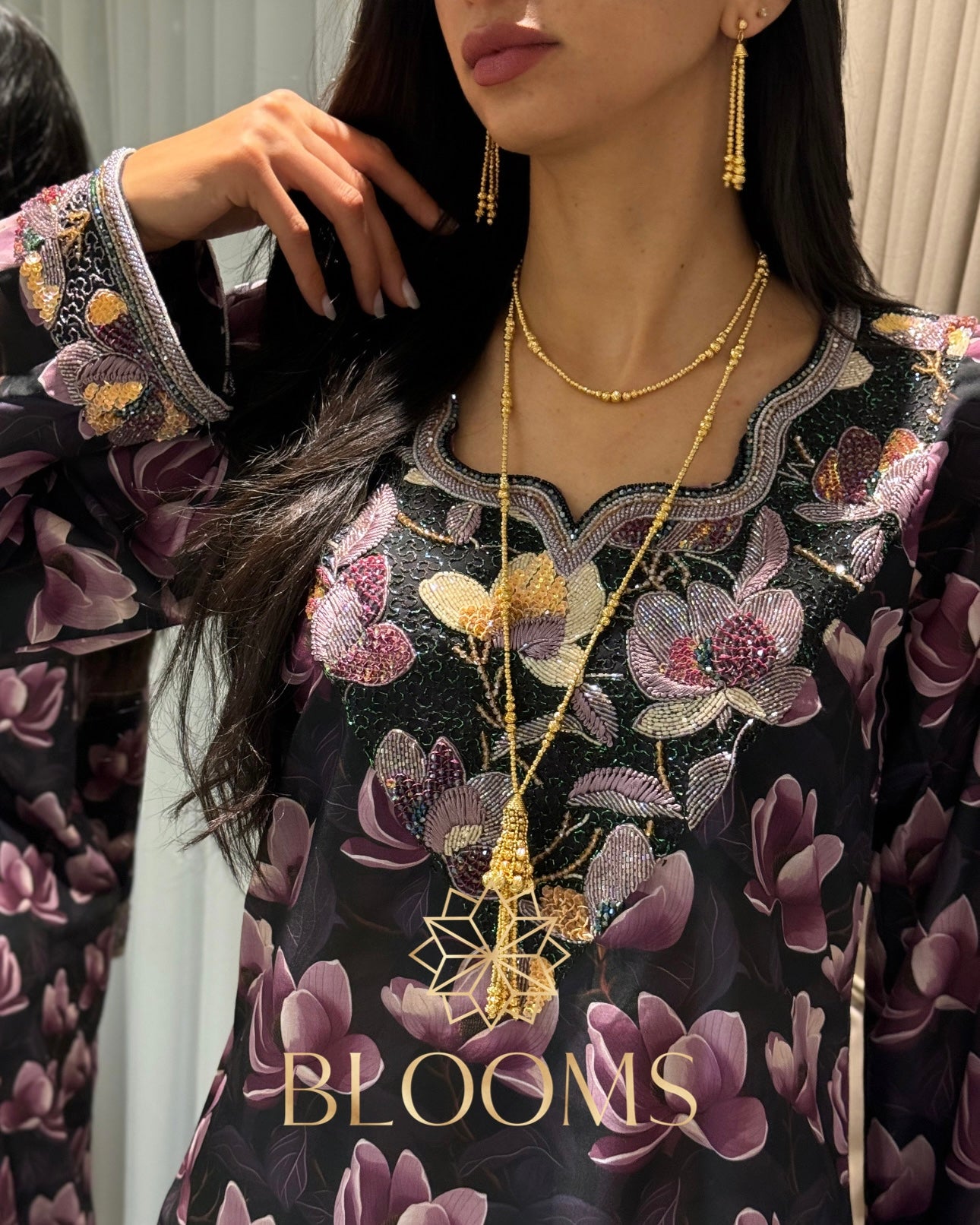 Al Reem Necklace and earrings