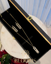 Misso long Necklace with earrings