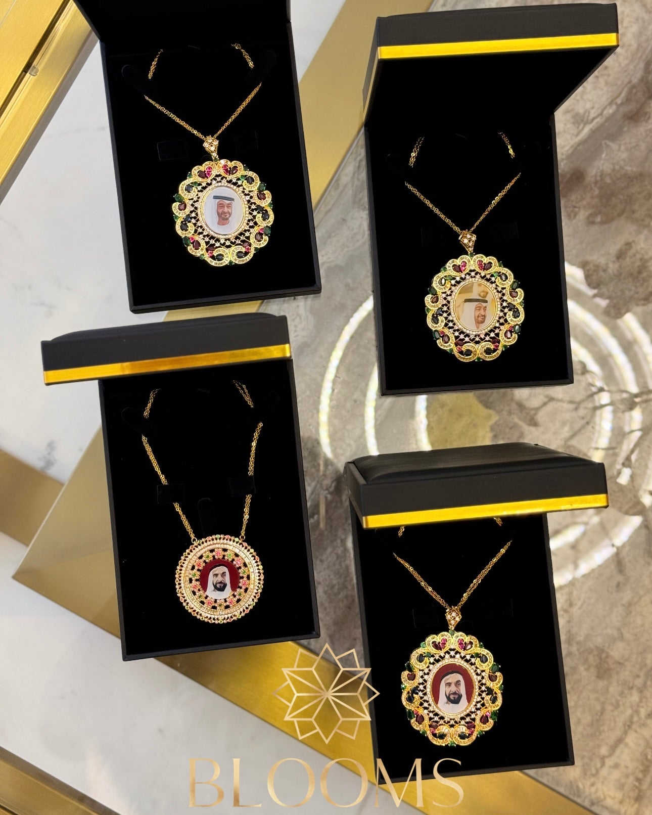 H.H Sheikh Zayed and Mohamad necklaces