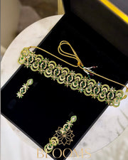 Rodaina Luxury Green Choker