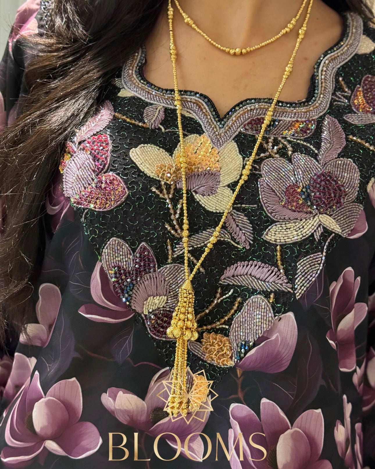 Al Reem Necklace and earrings