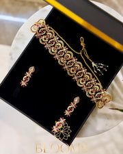 Rodaina Luxury red Choker