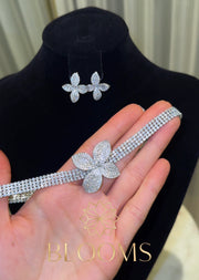 Georgina Choker Silver Set