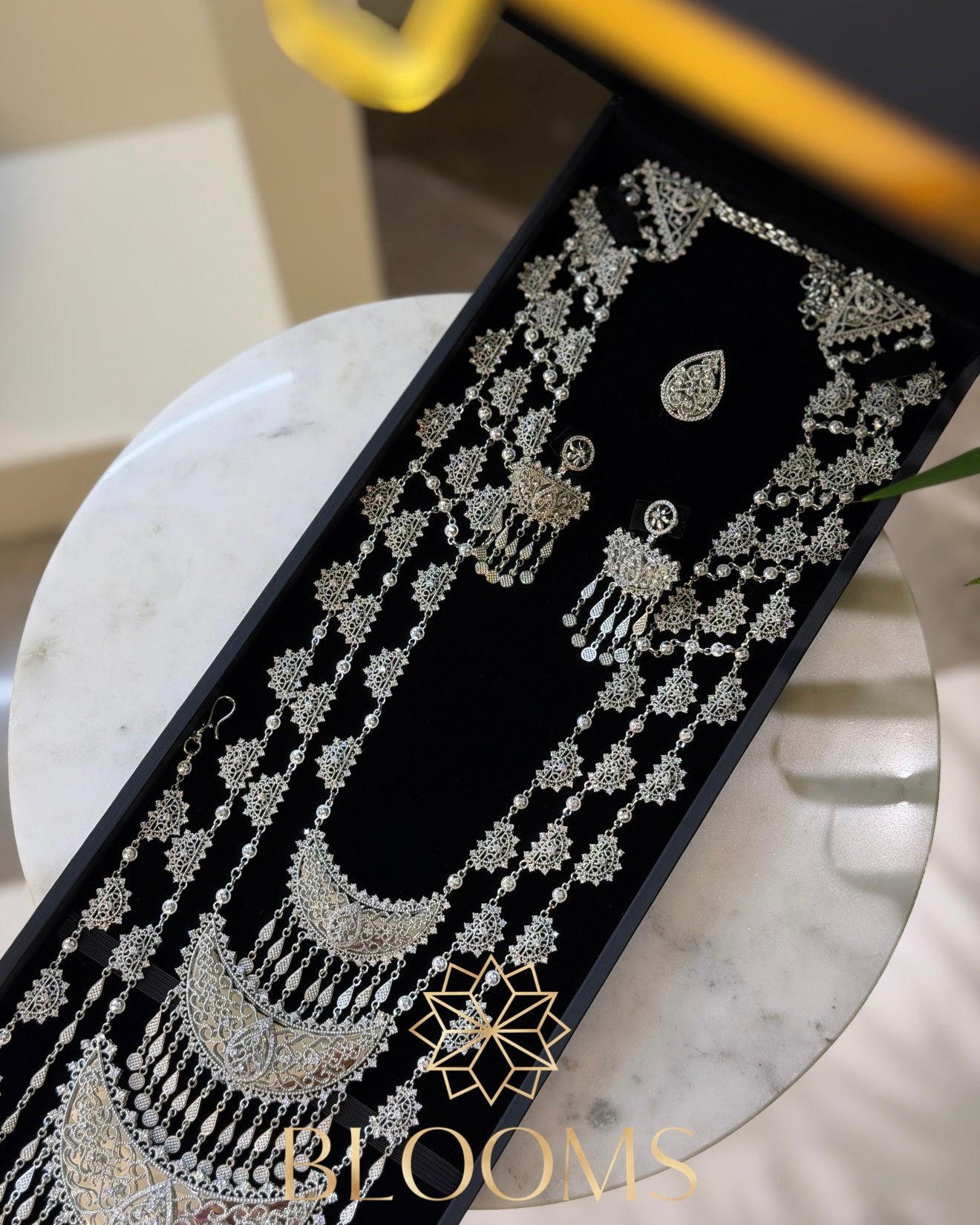 aliaa Silver luxury traditional bridal set