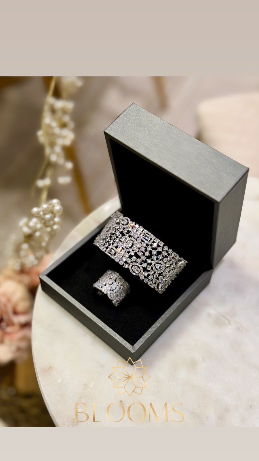 Luxury Silver Bungle Set