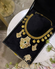 Riman Luxury Gold Green Choker Set