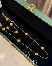 Flowers Necklace with earrings
