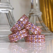 Eternity Gold Rose Pink Ring